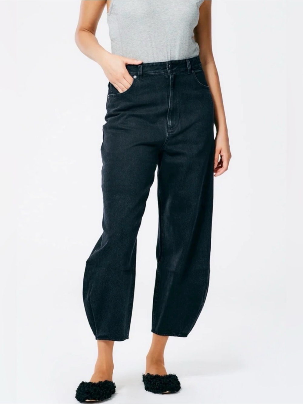 Tibi Black Boyfriend Jeans